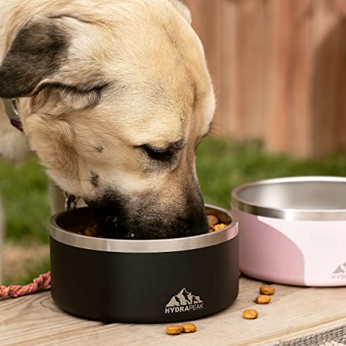 Hydrapeak Dog Bowl - Non Slip Stainless Steel Dog Bowls For Water Or Food (4 Cup, Black) #TOP5