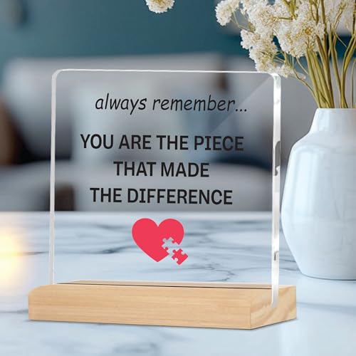 Image of Giftplease Mentor Plaque with Wooden Stand Personalized Gift for Mentor, Coach, Teacher, Appreciation Keepsake, Clear Desk Decor, Inspirational Thank You Gift, Office Table Display MP 78