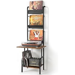 Amazon.com: Tewinko Record Player Stand with Vinyl Storage Set of