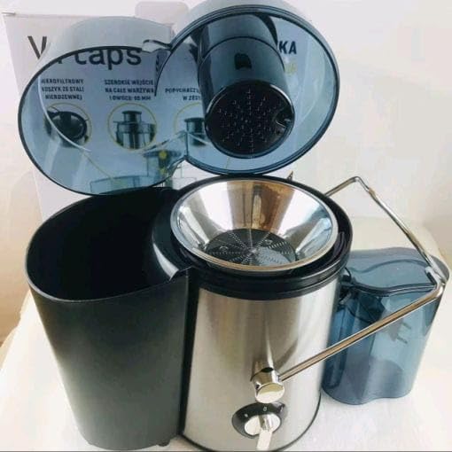 Juicer Machine, 500W Centrifugal Juicer Extractor with Wide Mouth 3” Feed Chute for Fruit Vegetable, Easy to Clean, Stainless Steel, BPA-free (RED)