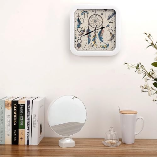 Horloge murale moderne attrape-rêves lune aux finitions soignées - 5
