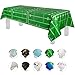 Football Field - Super Bowl Party 6 Pack Premium Disposable Plastic Tablecloth 54 Inch. x 108 Inch. Rectangle Table Cover By Grandipity