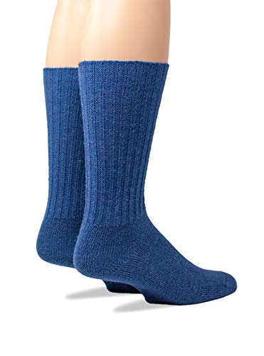 Image of WARRIOR ALPACA SOCKS - Ribbed Casual Everyday Alpaca Wool Crew Socks For Men And Women