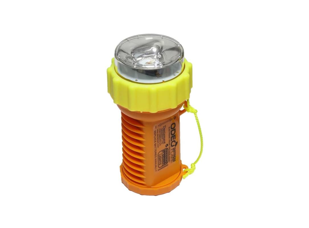 Odeo Distress Flare | Bengala electrónica LED | Impermeable | Aprobado por SOLAS | Batería de larga duración | Seguridad marina | Señal de emergencia | Reutilizable