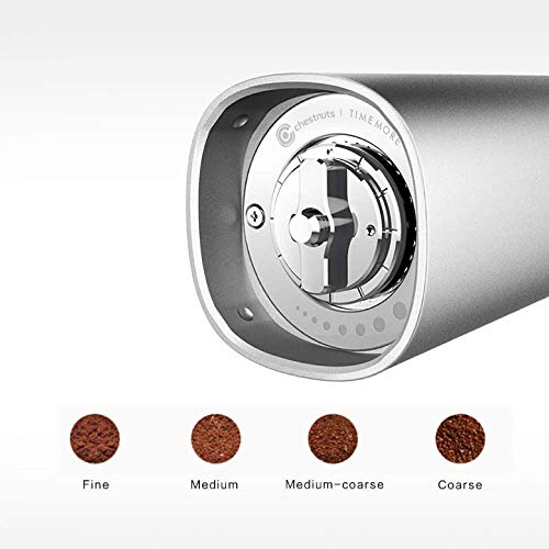 TIMEMORE Chestnut G1 Plus Manuelle Kaffeemühle, Kapazität 20 g, mit CNC-konischem Frässtift, interne verstellbare… – Bild 4