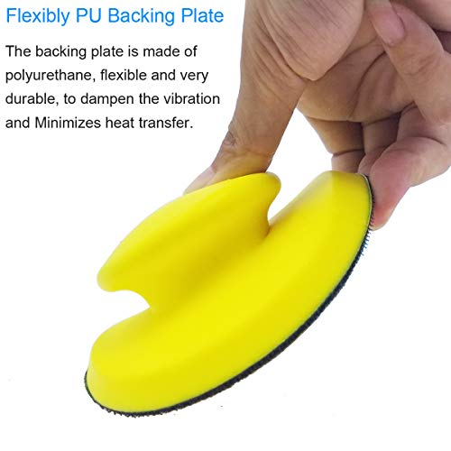 Creatck Tockrop Handschleifblöcke, rund, Maus, 12,7 cm, für 12,7 cm Klett-Scheiben, ideal für Holzmöbel, Restaurierung… – Bild 5