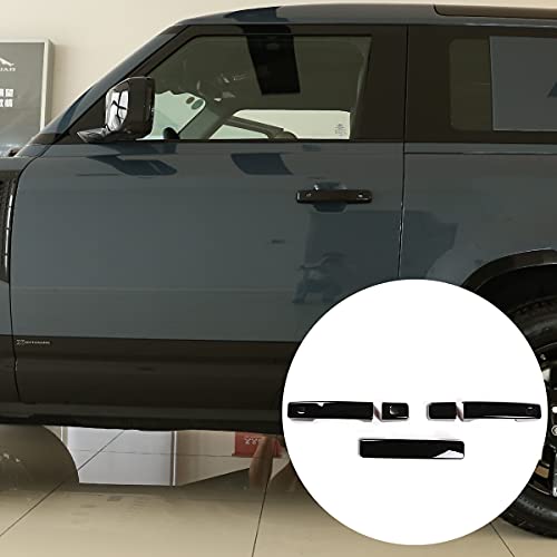Autocollants poignée de porte ABS LR Defender 90 2020-2022 noir