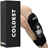 Coldest Shin Splints Relief Ice Pack Therapy 2 Pair - Gel Reusable Compression Ice Pack for shin pain, anterior shin pain, posterior shin splints, sprained shin, calf injuries, calf sprain (standard)