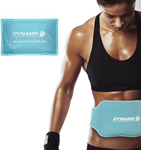 Dynamik Products - New Innovation - Hot/Cold Thermal Clay Pack with Large Compress Wrap - Lower Back and Abdominal Pain Relief