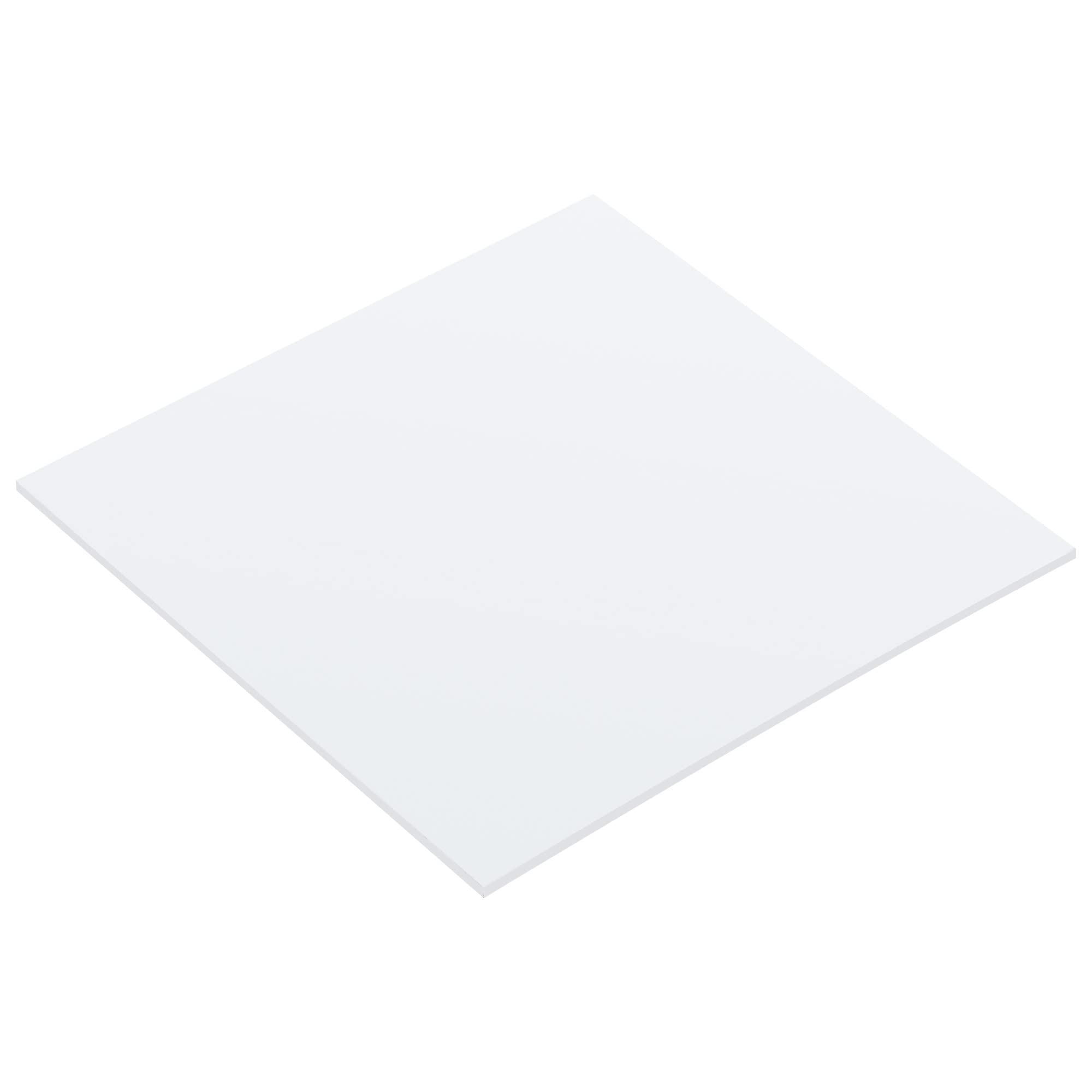 MECCANIXITY UHMW Sheet Ultra High Molecular Weight Polyethylene Sheet Hard Plastic Sheet Board 10''x 10'' x 0.08'' White