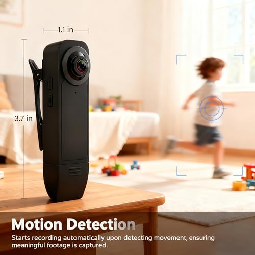 Heart Link Wearable Mini Body Camera with 64GB Micro SD Card, Night Vision - image 5