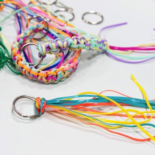 Bracelets artisanaux faits à la main avec kit cordons et mousquetons