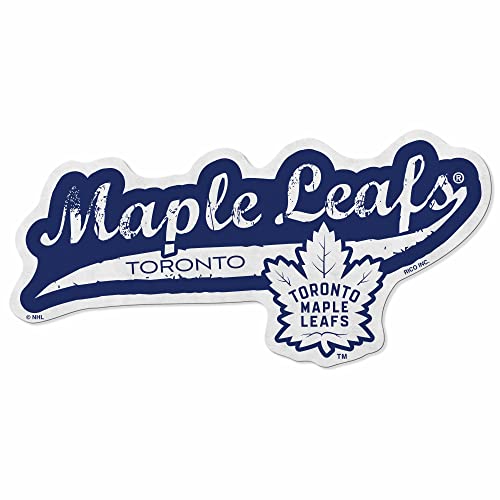 Rico Industries NHL Toronto Maple Leafs Distressed Shape Cut Pennant - Home and Living Room Décor - Soft Felt EZ to Hang