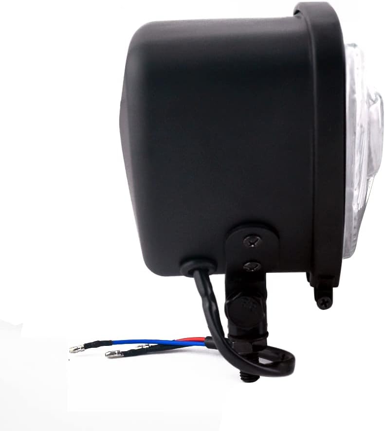 Boldness Headlight Retro Lamp Head H4 Bulb Halogen High/Low Beam Motorcycle Head Lamp Black Clear