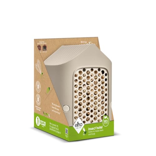 Elho Cosy Insektenhotel 18cm - für Insekten und Bienen - 100{95f6b22fe70e8fe279d768c730cda4e8be69e0ede0d949548ef0f790805bdd44} recyceltes Plastik - L17.6 x B18 x H23 cm - Beige/Pilzbeige Elho Cosy Insektenhotel 18cm - für Insekten und Bienen - 100{95f6b22fe70e8fe279d768c730cda4e8be69e0ede0d949548ef0f790805bdd44} recyceltes Plastik - L17.6 x B18 x H23 cm - Beige/Pilzbeige