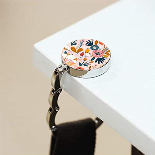 Image of Foldable Purse Hook Womens Bag Table Hanger Collection - 3pack Pretty Floral Hooks