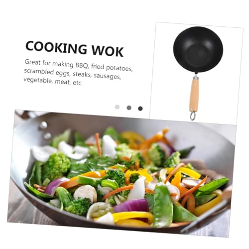 Wok japonés pequeño antiadherente para cocina a gas miniatura 6