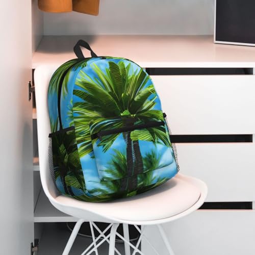 Sac à dos pour ordinateur portable léger imprimé palmier voyage - 7