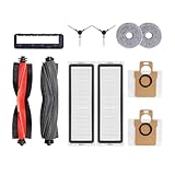 Compatible con Xiaomi Robot Vacuum X20 MAX /X20 Pro/ D109GL /D102GL Accesorios Cepillo Lateral de Rodillo Principal, Filtro Hepa, fregona y Bolsa de Recogida de Polvo(Light Green)