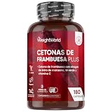 Cetonas de Frambuesa Plus 4280mg, 180 Cápsulas Veganas, 3 Meses de Suministro - Con Vinagre de Sidra de Manzana, Té Verde, Baya de Acai en Polvo, Pectina de Manzana, Vitamina C y Más
