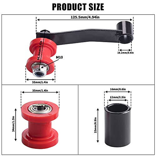 Cncmotok Chain Slider Tensioner Adjuster Roller Guide Fit For Atv Coolster Go Kart 4 Wheeler 110Cc 125Cc 150Cc 200Cc 250Cc That Use 420 428 And 530 Chain #TOP2