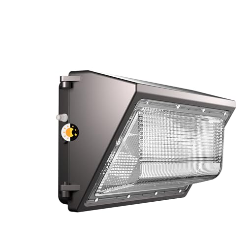 Image of Lightdot 1 Pack 200W Wall Mount Wall Pack, 100-277V, 30000LM Dusk-to-Dawn, 6KV, IP65 ETL, 60ft Coverage Area, Wall Pack LED Exterior Light for Parking Lots /Building Exteriors /Yard /Factory