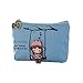Produktbild Emorias 1PC Damen Geldbörse Mode Kleines Mädchen Mini Geldbeutel Madchen Portemonnaie Münzen Taschen Kopfhörer Schlüssel Beutel Kartenhalter (Blau)