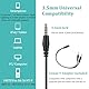 Callez 3,5mm Klinke Headset Handy mit Mikrofon Noise Cancelling, PC Kopfhörer für FritzFon C6 X6 iPhone Samsung Laptop Home Office Teams Zoom Konferenzen, Lautstärkeregler, Komfort Fit