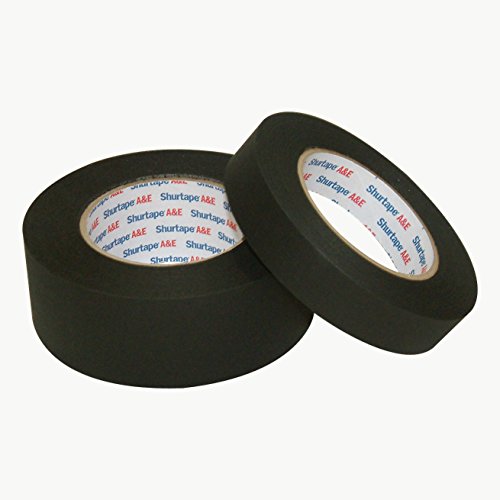 Shurtape CP-743 Matte Black Paper Tape (aka Permacel P-743): 1/2 in. x 60 yds. (Black) - Thumbnail 2