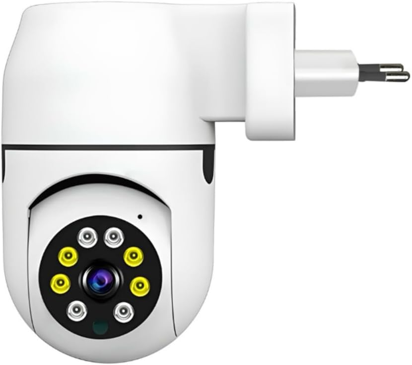 Câmera Wi-Fi Inteligente, Uso Interno/Externo, Estilo Domo, 720p/1080p, Áudio Bidirecional, Segurança/Monitoramento, I35, Sem fio/Com fio, Visão Noturna, Wi-Fi, AC/DC