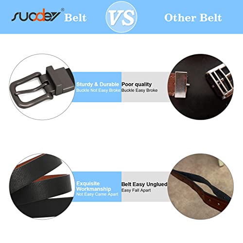 Suosdey Kids Reversible Belts For Boys Back To School Classic Casual Children Leather Belt For School Uniform Jeans #TOP6