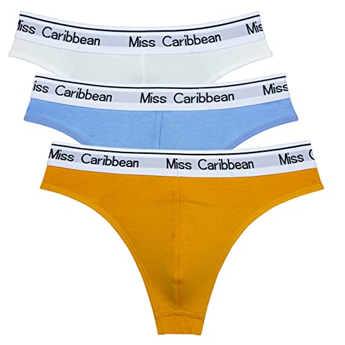 3 Pack Men's sexy thong, sports fitness cotton briefs, seamless T-shirts