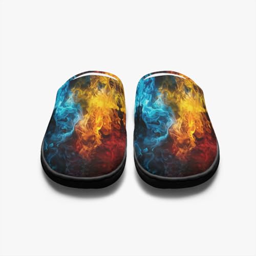 Chaussons antidérapants coton Flammess douillets hiver S