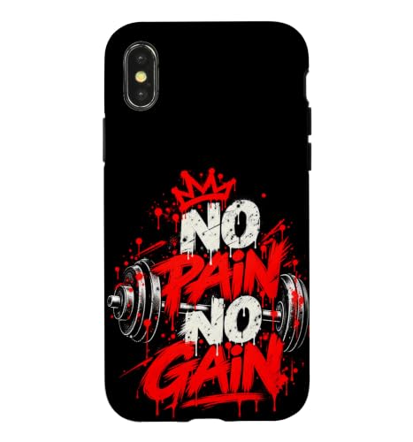 No Pain No Gain - Training, men, women �X�}�z�P�[�X iPhone X/XS �p