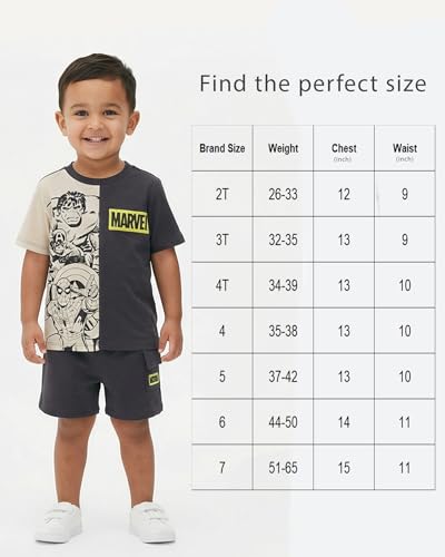 Image of Marvel Boys' T-shirt and Shorts Set