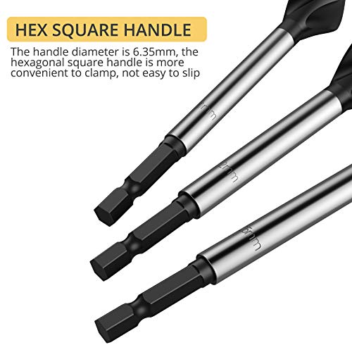 AMTOVL Wood Drill Bit Reaming Drill Wood Auger High-Carbon Steel Fast Cut Woodworking Drill Bit Set 8pcs 10mm,12mm,14mm,16mm,20mm,22mm,25mm,32mm 5 AMTOVL Wood Drill Bit Reaming Drill Wood Auger High-Carbon Steel Fast Cut Woodworking Drill Bit Set 8pcs 10mm,12mm,14mm,16mm,20mm,22mm,25mm,32mm - Image 5