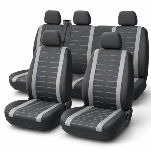 4er Sitzbezüge & Sitzauflagen - Universal Passend für Auto - Schonbezüge für Vordersitze (Vorne) & Rücksitze (Hinten) - Autositz Seitenairbag geeignet -