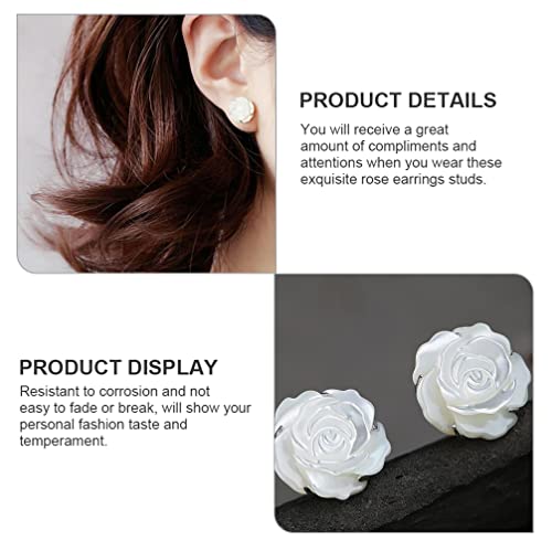 Boucles d'oreilles rose et puces florales chic de qualité supérieure