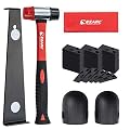 EZARC Laminate Wood Flooring Installation Kit with 60 Spacers, Heavy Duty Pull Bar, Durable Rubber Tapping Block, Double-Faced Mallet, Foam Kneepads