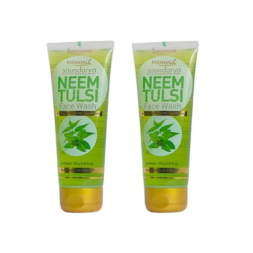 Image of Patanjali Neem Tulsi Face Wash 100gm - Pack of 2