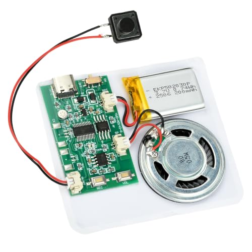 FORIOT Recordable Sound Module 8MB, Push Button Activated Sound Module with Speaker, Voice Recording...