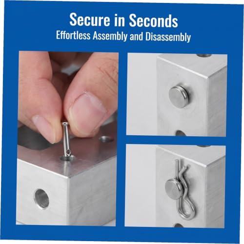 Pasadores Clevis y Cotter de acero inoxidable para reparación de maquinaria, kit de 122 piezas 4