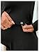 MakeMeChic Women's Maternity Two Piece Sets Crew Neck Long Sleeve Blouse and Flared Leg Pants Pregnancy Outfits Black Medium