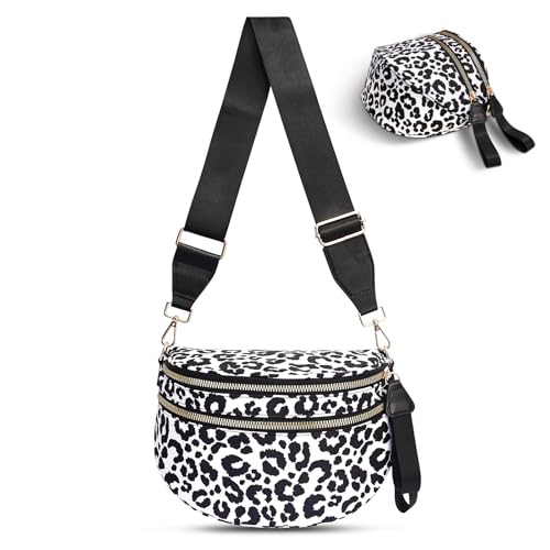 Image of Checkered Crossbody Bag, Bum Bags for Women Crossbody,Spacious Sling Bag Purse Fanny Packs with Shoulder Strap