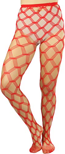 Image of ToBeInStyle Women's Large Mesh Fishnet Patterned Pantyhose Tights