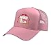 Nana of Both Coquette Baseball Softball Nana Grandma Trucker Hat with Adjustable Mesh Back, Pink