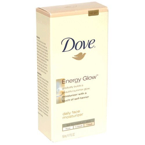 Dove Energy Glow Daily Face Moisturizer, Fair to Medium Skin, 1.7 fl oz(Pack of 4)