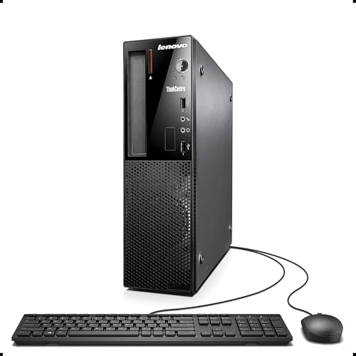 Ricondizionato professionalmente - Lenovo ThinkCentre E73 SFF Desktop Desktop con Intel Pentium G3220, tastiera e mouse. Questo desktop è stato testato, testato e pulito professionalmente da fornitori Amazon qualificati.