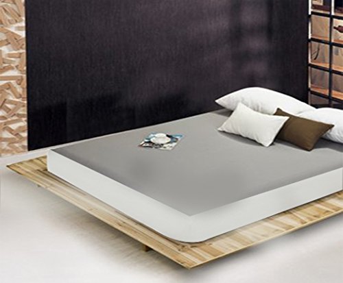 Linenwalas Mattress Protectors (72"X 75" / 6 x 6.25 Feet, Metallic Grey)-image-39