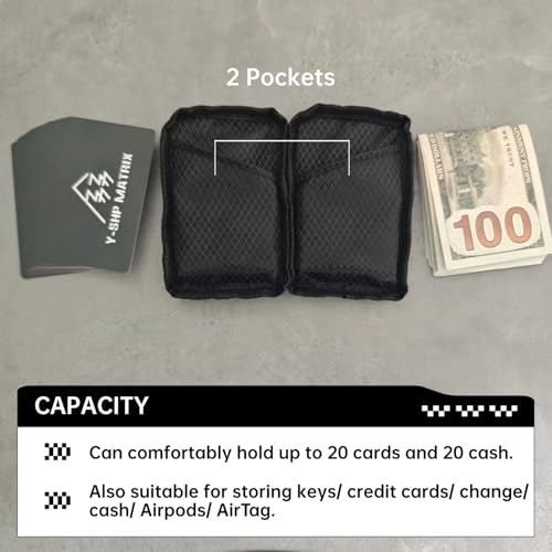 Mens Wallets,Portable Card Wallet For Men - Small and Exquisite Keychain Wallet,Coin Purse for Men and Women to Travel Suitable for Storing Keys,Cards and Cash（Black）3